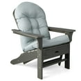 thumbnail image 1 of Gymax Set of 2 Patio Adirondack Chair Cushion High Back Fade Resistant 5'' Seat Pad Patio Grey, 1 of 5