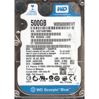Western Digital, Hard Drive, WD43PURZ 4 TB, Internal SATA 3.5