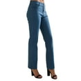 thumbnail image 5 of Women's Classic Solid Straight Leg Jeggings, Teal, L, 5 of 5