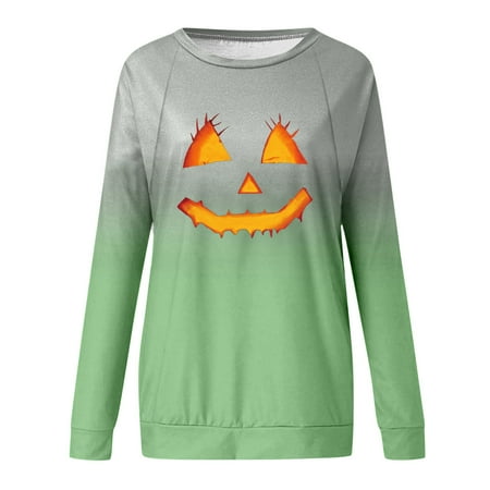 

Juebong Women Halloween Costumes Cute Print Sweatshirts Long Sleeve Crewneck Tshirt Plus Size Comfy Blouse Tops Oktoberfest Beer Girl s Shirts November Clothes Pullover