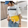 thumbnail image 3 of Ladies Luxury Design  Cute Bear Canvas Waist Bag Crossbody Chest Bag Banana Hip Purse Fanny Pack YELLOW, 3 of 8