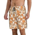 thumbnail image 2 of Salouo Corgi Animal Pattern Swim Trunks for Men,Men's Hawaiian Bathing Suit Swimsuits Quick Dry Swimming Board Shorts Beach Shorts with Pockets-XX-Large, 2 of 6