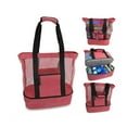 thumbnail image 3 of Dicasser Mesh Beach Bag Large Capacity Tote Bag Beach Gear Beach Essentials Bag Pool Bag for Women, 3 of 5