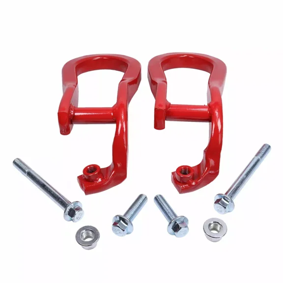 GM Tow Hooks Set Red For 2015-2019 GMC Sierra 2500 HD 3500 HD 84072464 NEW