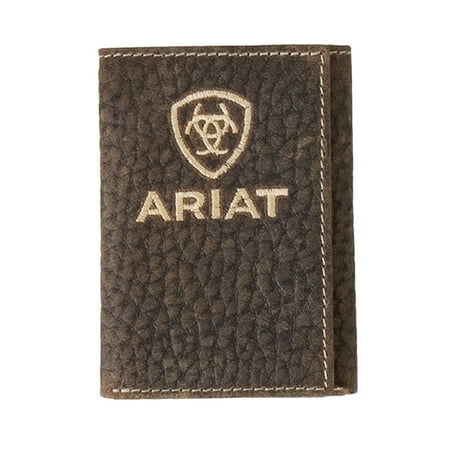Ariat® Bull Hide Trifold Embroidered Wallet A3556102