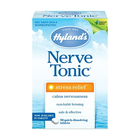 Grandads Nerve Tonic - Hyland's Nerve Tonic Stress Relief Tablets, Natural Relief of Stress, 50 count