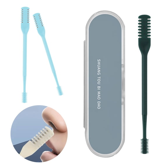 Beauty Stainless Steel Manual Nose Hair Trimmer for Men and Women Portable Cleaning Tool for Nose Hair Shaving and Grooming