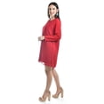 thumbnail image 2 of Vestido de mangas con relieve Roman Fashion /Juvenil, 3823 (Rojo) rojo M, 2 of 5