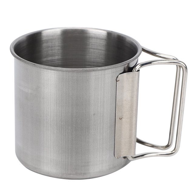 Stainless Steel Cookware Cookware, Stainless Steel Frying Pan Cookware Sets, for Outdoor Camping Silver