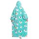 thumbnail image 4 of Manta usable para mujer, sudadera con capucha de gran tamaño con estampado informal de Franela suave para el hogar, con bolsillo para lectura tipo 1, tamaño libre, 4 of 6