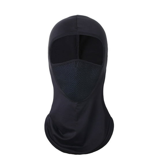 BYHONG Sports Outdoor Ice Silk Cycling Head Cover Windproof Sunproof Breathable Face Mask for Riding Black One Size