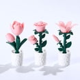 thumbnail image 6 of Lksixu Flower Table Lamp, Valentine's Gifts for Her, 3D Rose Flowers Decorative LED Lights with Vase, Battery Operated Night Light Eye Protection Bedside Light for Office Bedroom Living Room, 6 of 9