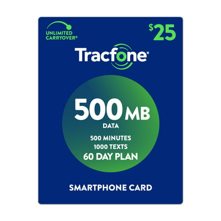 TracFone $25 Smartphone 500 MB Plan (Email