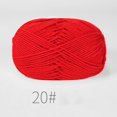 thumbnail image 1 of Hilo de ganchillo de algodón de leche de 50g, Lanas teñidas de costura de lana de 4 capas para manualidades de ganchillo, suéter, sombrero, bufanda para muñecas, tejido DIY Dengxun unisex, 1 of 2