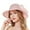 Pink, variant on Fgnfyis Women's Summer Beret Elegant Temperament Sun Wide Brim Fisherman Sunshade Hat Purple M