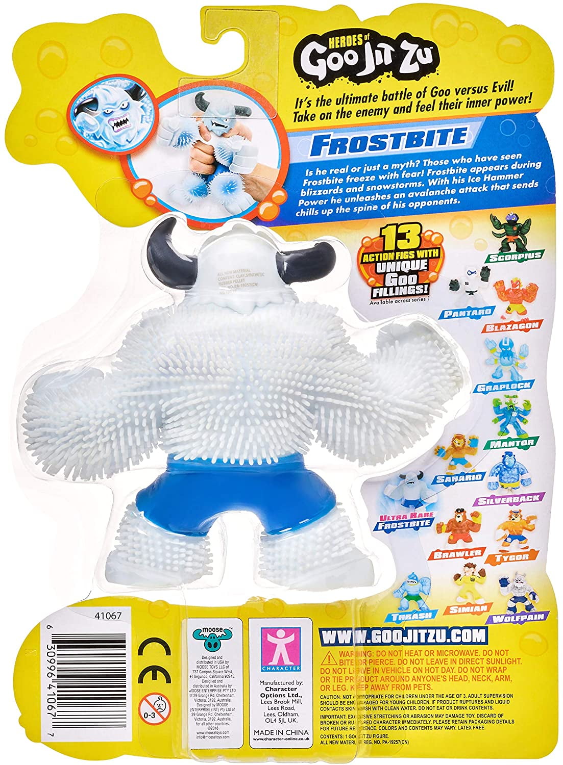 Heroes of Goo Jit Zu Ultra Rare Yeti - Frostbite, Ice Hammer Goo