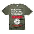 thumbnail image 4 of Firefighter Parent Shirts Firefighter shirts For Mother Father I Raised Mine Hero Shirt (Large Navy Blue), 4 of 6