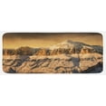 thumbnail image 1 of Mountain Kitchen Mat, Surreal Saturated Photo of the Italian Twin Mountain Peaks with Silent Overcast Sky, Plush Decorative Kitchen Mat with Non Slip Backing, 47" X 19", Sepia, by Ambesonne, 1 of 1