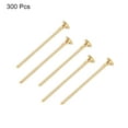 thumbnail image 3 of Uxcell 300Pcs Flat Head Pins for Jewelry Making 20mm Brass Flat Head Pins Jewelry Head Pins 20 Gauge Rose Gold, 3 of 5