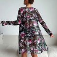 thumbnail image 4 of Gibobby Conjunto de Traje de Baño para Mujer Bikinis de cintura alta para mujer, conjunto de Bikini Sexy de 3 piezas, traje de baño para cubrir, traje de(Negro,M), 4 of 5