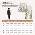 thumbnail image 4 of Fuzoiu Herbs and Wildflowers Print Women's Long-Sleeved Pajama,Lounge Button Down Nightwear,Womens Notch Collar Pajama Set-X-Large, 4 of 7