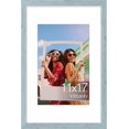thumbnail image 1 of Vittanly 11x17 Picture Frame, Engineered Wood with Shatter Resistant Plexiglass, Display Pictures 8x12 with Mat or 11x17 without Mat, Photo Frame for Wall Mounting, Rustic Blue, 1 Pack, 1 of 6