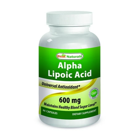 Best Naturals Alpha Lipoic Acid 600 mg 60 Capsules - ALA Powerful