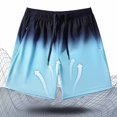 thumbnail image 5 of Viikei Men's Shorts for Comfortable Daily Wear,Men Casual Fashion Sports-dry Elastic Mid-waist Lace-up Pocket Shorts Sky Blue XXL, 5 of 9