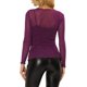 thumbnail image 3 of Blusa de malla brillante transparente INSPIRE CHIC para mujer con tirantes de espagueti XS púrpura, 3 of 6