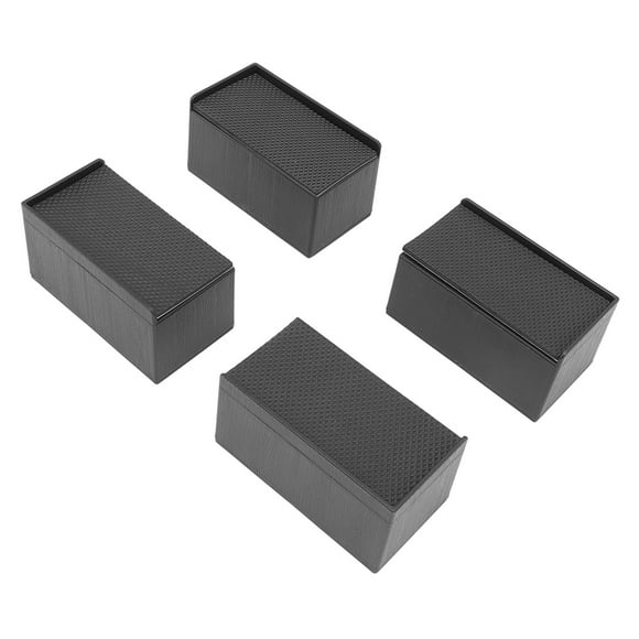 Rectangular Furniture Risers, L Shape Furniture Risers 4 Set Stackable Increasing Height Provide More Space for Chair for Couch