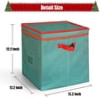 thumbnail image 2 of Totes Premium Christmas Ornament Storage Chest Holds, iClover Xmas Decoration Storeage Compartment with 4 Trays Holds up to 64 Ornaments Balls, with Dividers Easy to Unfold and Assemble(Green), 2 of 10