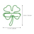 thumbnail image 2 of Shisuyan 30pcs Cute Four-Leaf Clovers Paper Clips Aesthetic Paperclips Office Supplies Decorative Paperclips Multi-Function Paper Clips for Bookmarks Notes Photos, 2 of 9