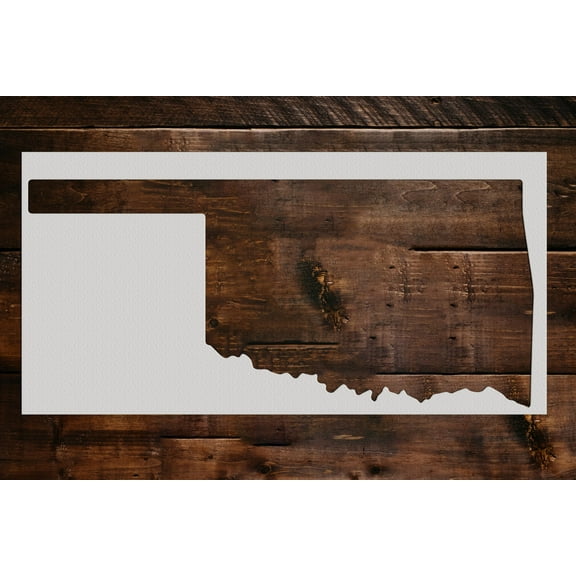Oklahoma State Stencil - Art and Wall Stencil (6"x12")