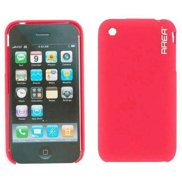 Wireless Genius Skin Cover Shell Case for iPhone 3G 3GS - Red