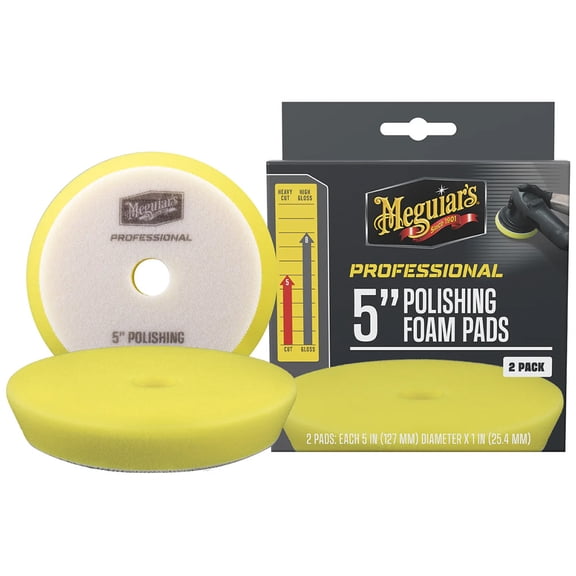 Meguiars M5PFP2 Meguiar's Professional 5" Polishing Foam Pads *2-pack