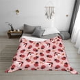 thumbnail image 6 of KLL Cute Ladybugs 1 Print Fleece Throw Blanket, Horizontal Fleece Bedding Cute Soft Blankets Comfy Fleece Flannel Plush Home Decor for Couch & Bed -80"x60", 6 of 9