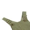 thumbnail image 3 of Baby Girl Boy Velvet Strap Suspender Overalls Pant Solid Jumpsuit Bib Pants One-Piece Spring Fall Clothes, 3 of 8