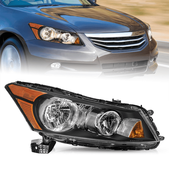 Titans Motors Headlight for 2008–2012 Honda Accord Sedan Halogen Passenger Side Headlamp Assembly