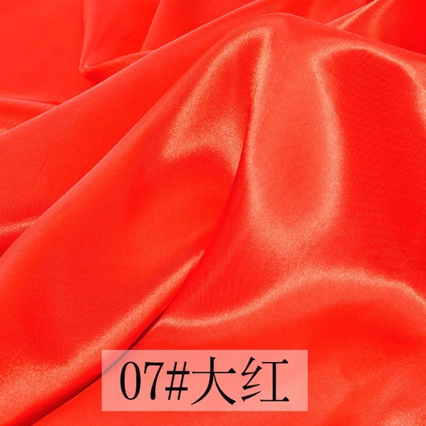 Xiao Hua Tela de satén rojo de 97,5 x 149,5 cm (1 pieza). Se utiliza para confección de ropa, decoración del hogar, bodas y manualidades.