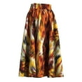 thumbnail image 3 of XIAOHUAGUA African Women Skirt with pocket and belt Elastic waist, 3 of 5
