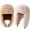 Beige, Khaki, variant on Holzlrgus 2 Pcs Trapper Hat Furry Ushanka Russian Hat Warm Fluffy Hat Windproof Winter Hat Earflap Ski Hunting Hat Men Women