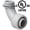 Gray, variant on UL Listed Non-Metallic Electrical Liquid Tight Conduit Angle Fittings