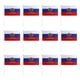 thumbnail image 2 of Empavesado De Rusia Stick Flag - Paquete de 12 banderas rusas con asta de bandera emblema nacional (14x21cm) Likrtyny Para Estrenar, 2 of 5