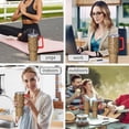 thumbnail image 7 of Golden Christmas Snowflake Pattern Tumbler with Handle and Lid,40oz Double Wall Vacuum Insulated Tumbler,Cups Gift for Women and Men, 7 of 7