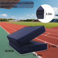 thumbnail image 2 of Stadium Seat Cushion 3.15 Inches Thick Portable with Handle Bleacher Cushions for Indoor Outdoor Events Waterproof Chair Pad, 2 of 8
