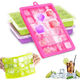 thumbnail image 1 of Máquina para hacer hielo, bandeja de silicona para cubitos de hielo, flexible, fácil de liberar, de grado alimenticio, no tóxica, sin BPA, moldes reutilizables para cubitos de hielo para cócteles y, 1 of 8