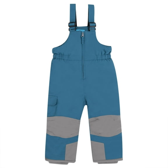 Jan & Jul Toddler Boys Snow Pants, Overall Pants (Deep Blue, Size: 3 Years)