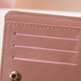 thumbnail image 4 of WIZUTIZ Women's Wallets with Rfidi with Credit Card Slots Billfolds Large Size Purses Women Card Case Purse Womens Womens Zipper Pockets Color Block Bags Waterproof Classic Bag Pink, 4 of 5