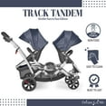 thumbnail image 2 of Dream On Me Track Tandem Stroller- Face to Face Edition, Slate, 2 of 25