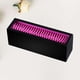 thumbnail image 4 of Soporte de plástico para secar brochas de maquillaje, organizador de cosméticos de escritorio, expositor portátil de pintalabios (negro y rojo), 4 of 6